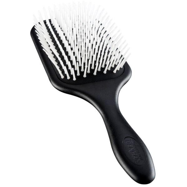 Denman D38 Power Paddle Brush - Zwart/Wit Voorkant Liggend